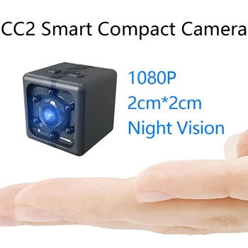 KK2 Mini Smart Camer 4K 1080P HD Webcam INFRAČERVENÉ Nočné Videnie Videokamera DVR DV Šport Pohybu Záznamník Videokamera pre PC Živé Vysielanie Obrázok