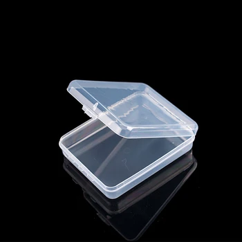 Mini Boxy Obdĺžnik Priehľadné Plastové Šperky Skladovanie Prípade Nádoby Balenia Box pre Zbieranie Malých Predmetov Dodávky Obrázok