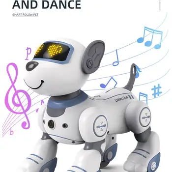 BG1533 Zábavné Rc Robot Elektronické Psa Hlasové ovládanie Programovateľné Dotyk Hudby Kúsok Robota Psa, Pre Deti, Darčeky Obrázok