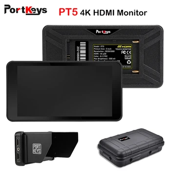 PORTKEYS PT5 4K Monitor Ultra-tenká 5 Palcový IPS Monitor 3D LUT Dotykový Displej IPS FHD 1920x1080 Video Kamera VS FEELWORLD F6 PLUS Obrázok